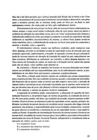 Recessão inflação e divida interna