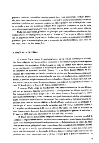 Recessão inflação e divida interna