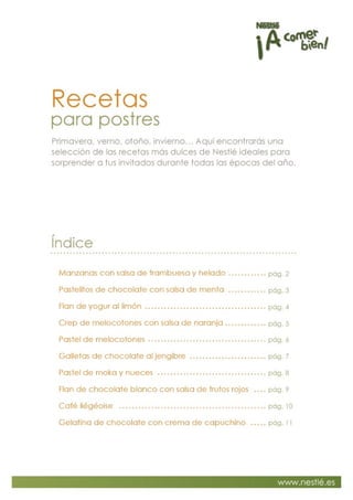 Receta postres
