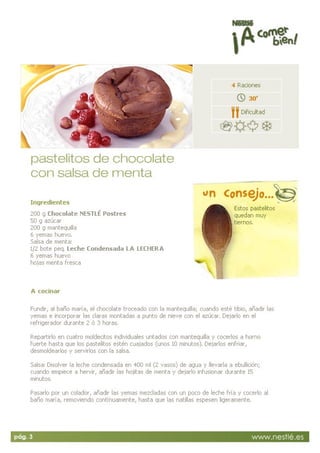 Receta postres