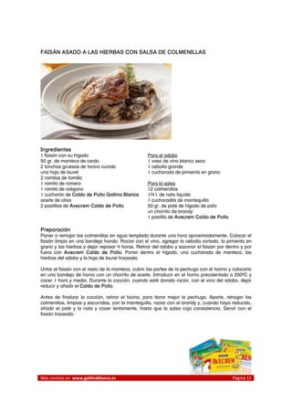 Recetario Cocina Fiestas | PDF