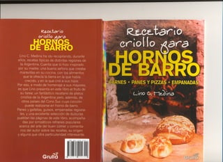 Recetario Criollo para Hornos de Barro