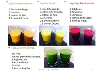 Recetario de jugos y smoothies