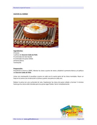Recetario Huevos