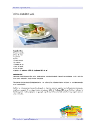 Recetario Huevos