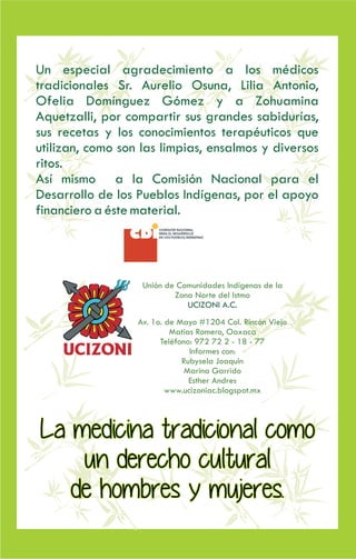 RECETARIO DE MEDICINA TRADICIONAL 