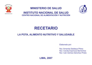 Pota Protocol.pdf Recetario pota | PDF