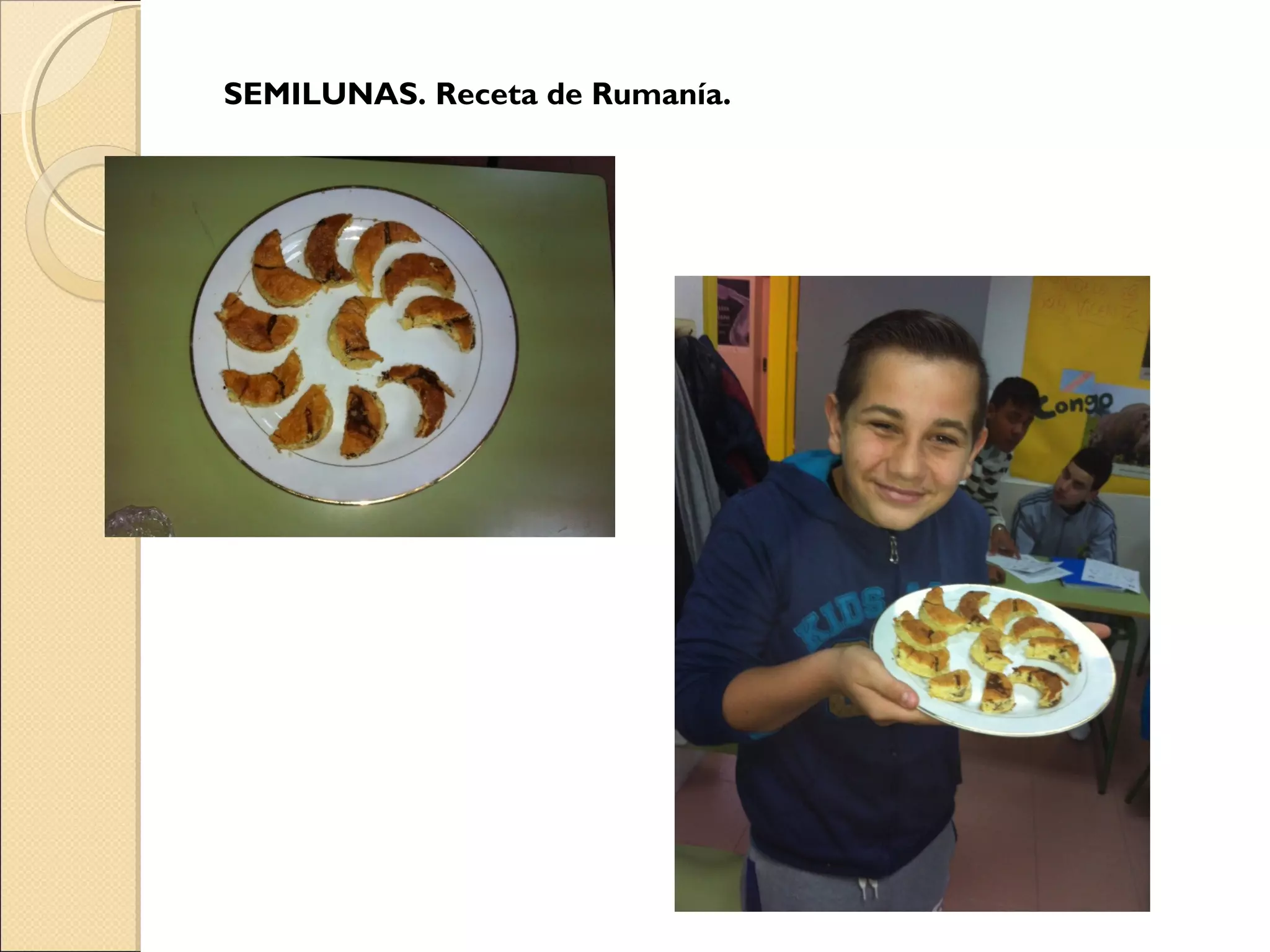 SEMILUNAS. Receta de Rumanía.
 