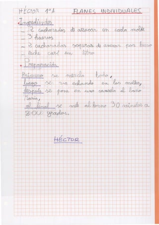 Recetas cocina 1ºA
