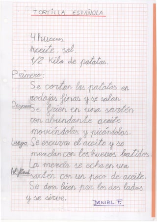 Recetas cocina 1ºA