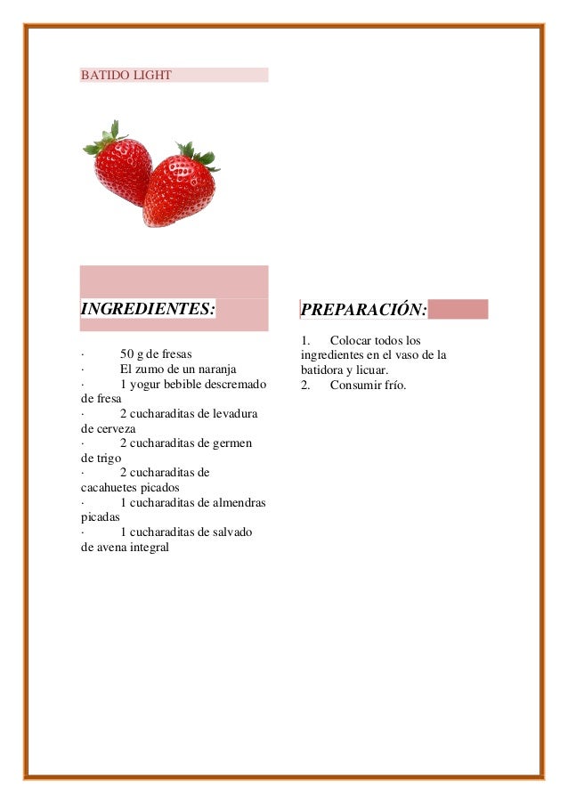 Recetas de cocina light