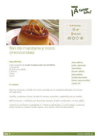 Recetas para cocinar con microondas