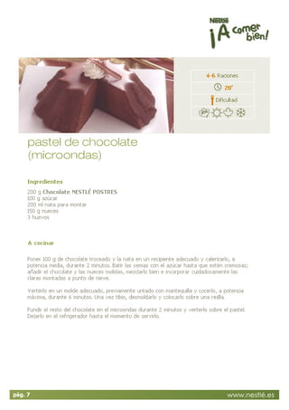 Recetas para cocinar con microondas