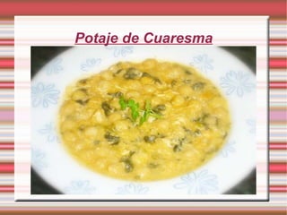 Potaje de Cuaresma 