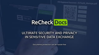 ReCheck Docs Sales Deck