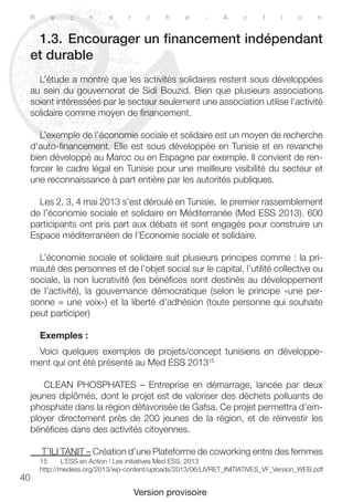 41 
La Societé civile et la diffusion des TIC au sein du gouvernorat de Sidi Bouzid 
Version provisoire 
artisanes et des ...
