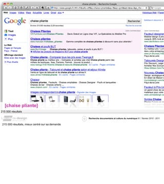 [chaise pliante]
215 000 résultats

                                                  Recherche documentaire et culture du numérique A1 / Nantes 2010 - 2011


 215 000 résultats, mieux centré sur sa demande
 