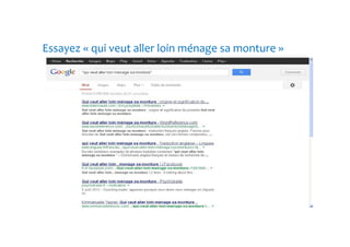 Essayez « qui veut aller loin ménage sa monture » 
 