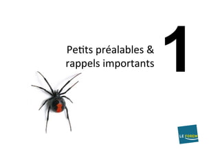 PeAts	préalables	&	
rappels	importants	
 