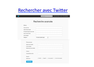 Rechercher	
  avec	
  TwiPer	
  
 