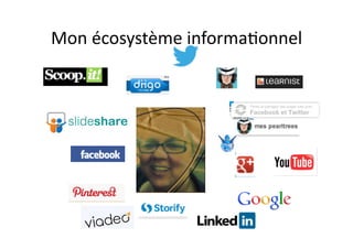 Mon	
  écosystème	
  informa/onnel	
  
 