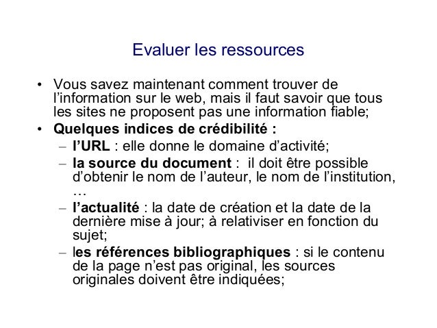 Rechercher de l'information sur le web