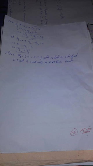 Rechrches operationnele exam 2016 +corr