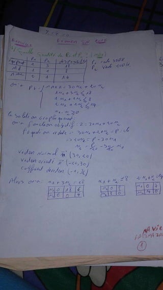 Rechrches operationnele exam 2016 +corr