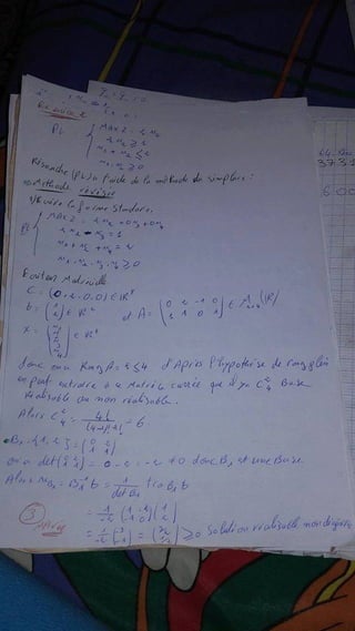 Rechrches operationnele exam 2016 +corr