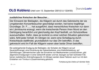 Recht und Haftung bei Gehörschäden