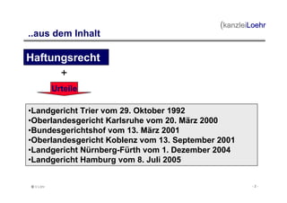 Recht und Haftung bei Gehörschäden