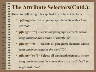 Cascading Style Sheets(CSS) | PPT