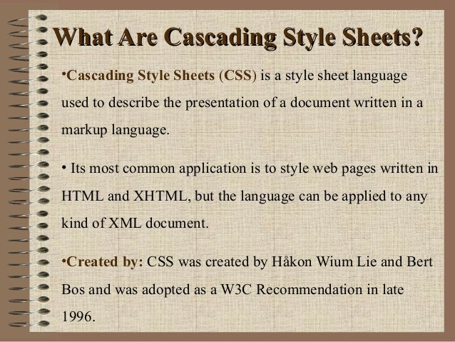 Cascading Style Sheets Css