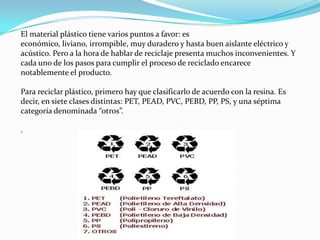 Plantas de transferencia: se trata de un eslabón voluntario o que no siempre se usa. Aquí se mezclan los residuos para realizar transportes mayores a menor costo (usando contenedores más grandes o compactadores más potentes).
