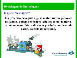 É o processo pelo qual alguns materiais que já foram utilizados, podem ser reaproveitados como  matéria-prima na manufatura de novos produtos, retornando assim, ao ciclo de consumo. O que é reciclagem? 