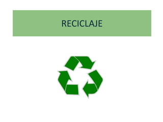 RECICLAJE
 