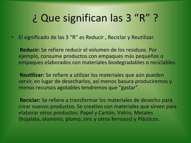 Reciclaje