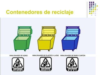 Contenedores de reciclaje 