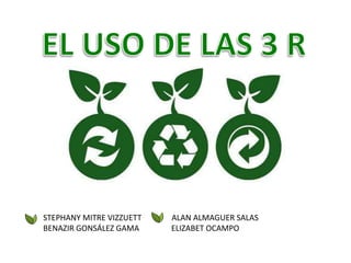 STEPHANY MITRE VIZZUETT ALAN ALMAGUER SALAS
BENAZIR GONSÁLEZ GAMA ELIZABET OCAMPO