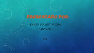 KAREN YOLANY RUEDA
SANTANA
801
 