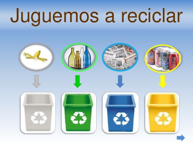 juego reciclaje contenedores