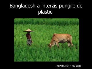 Banglade sh  a  interzis pungile de plastic   - MSNBC.com 8 Ma i  2007 
