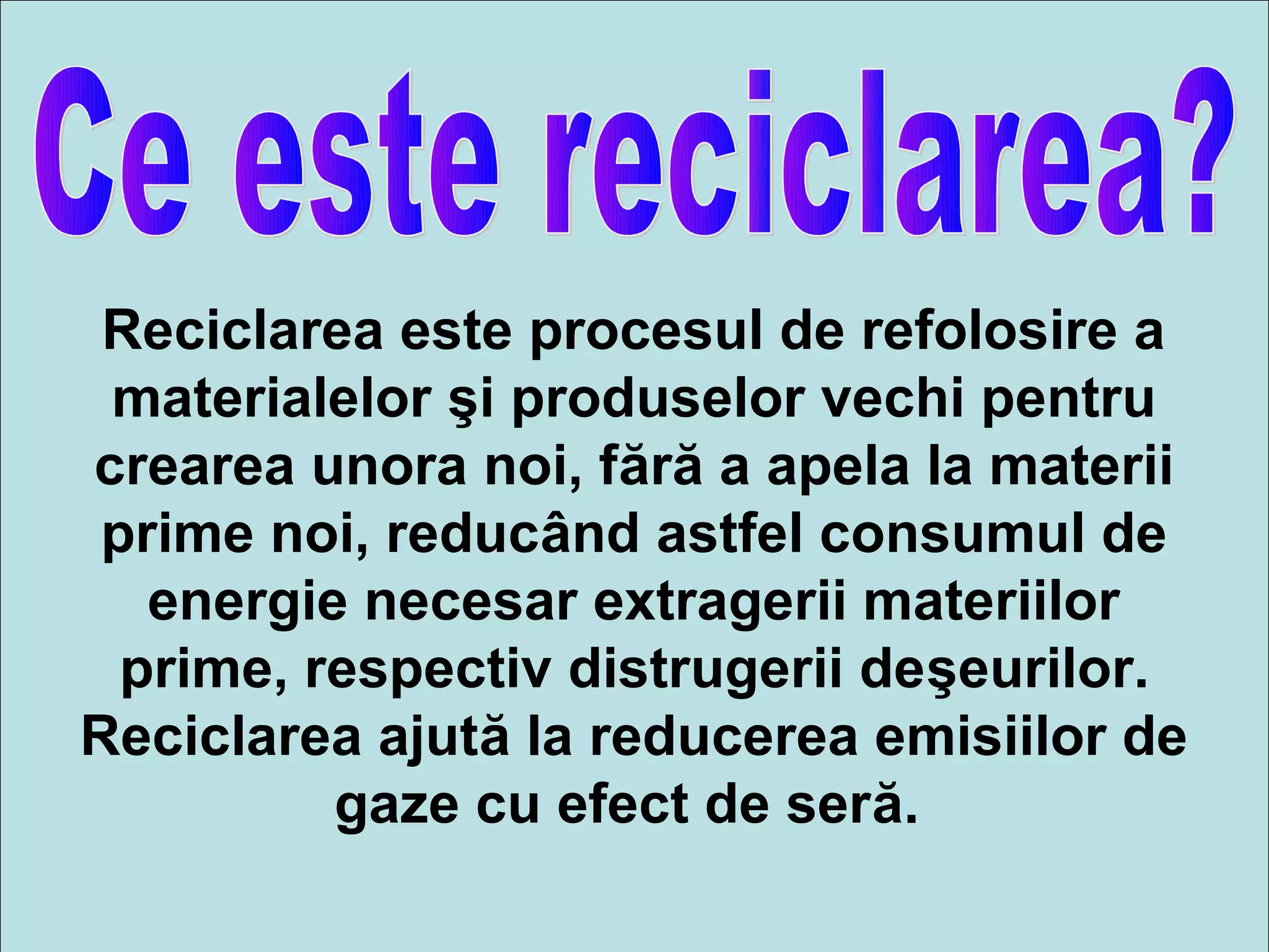 Reciclarea | PPT