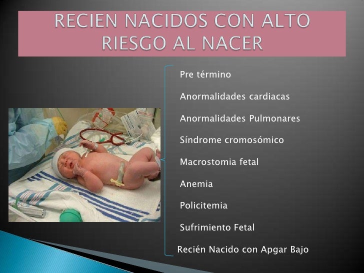 Recien nacido de alto riesgo