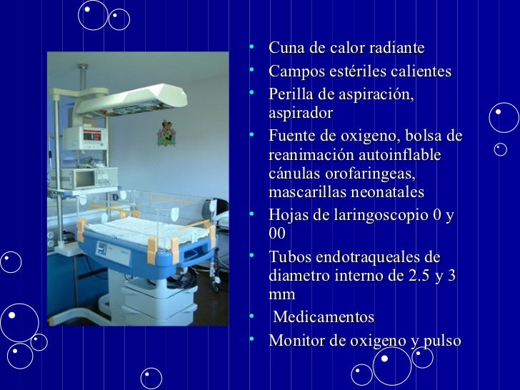 Manejo De La Cuna De Calor Radiante