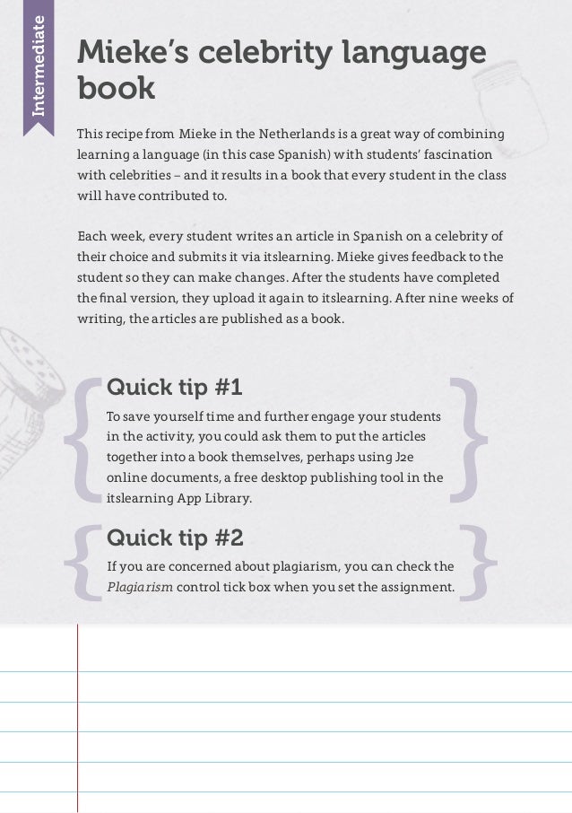 recipe book itslearning libro de recetas de itslearning