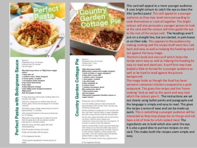 recipe card design
