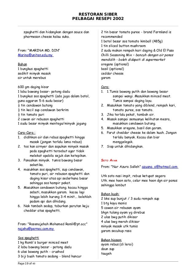 Recipe collection 10