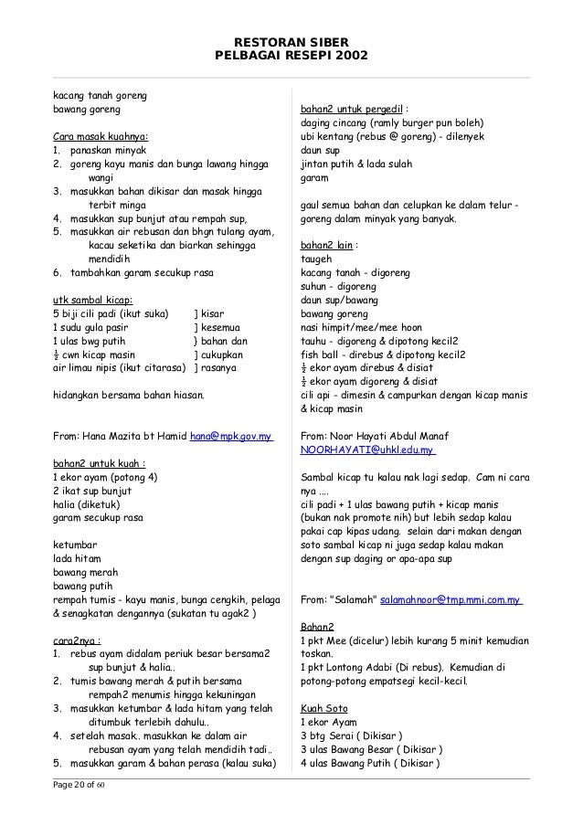 Recipe collection 10