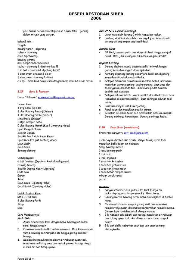 Recipe collection 13